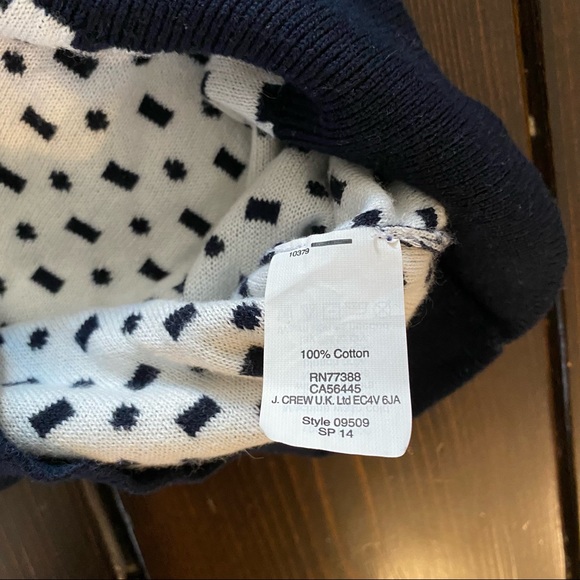 J.CREW Charley Sweater Double Knot Dash Dot - Picture 4 of 6